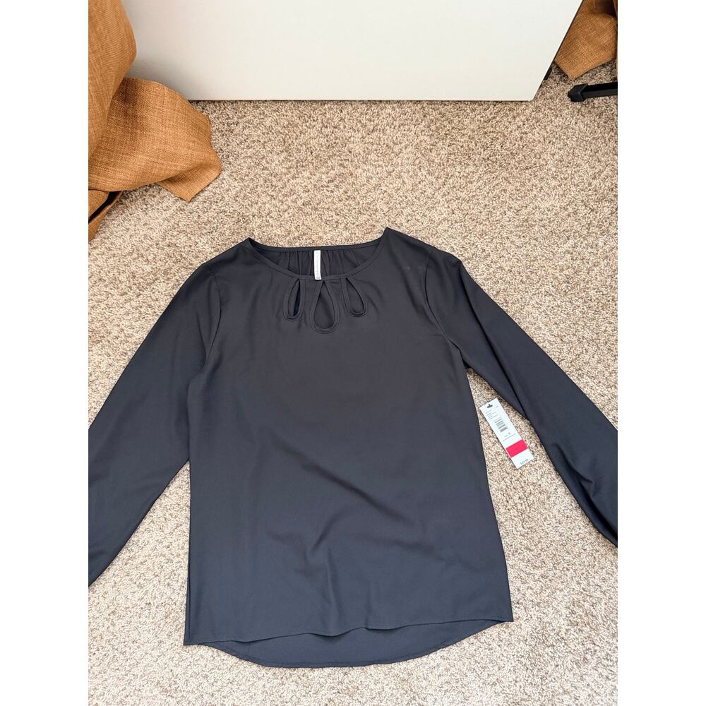 Passports NWT Black Dress Blouse S